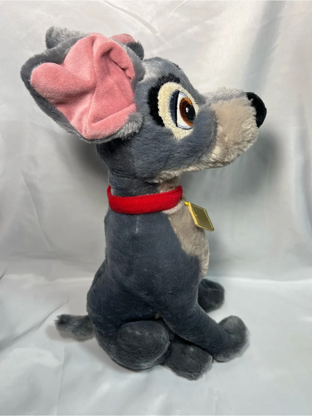 Disney Store Authentic Tramp Plush 16” Lady and the Tramp Stuffed Animal Toy Dog